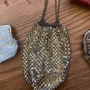 Small vintage 50s 60s handbags. Walborg, Paco Rabanne, Whiting and Davis styles.